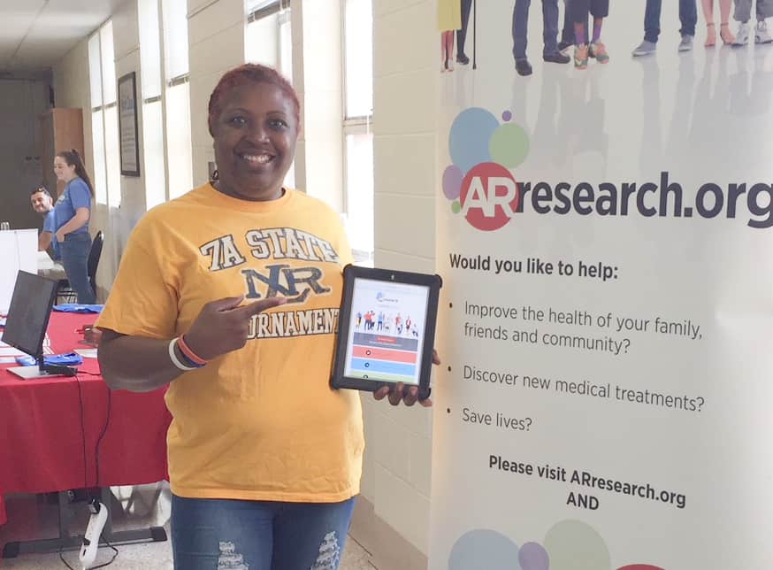 Anita Rose, of North Little Rock, said her mother's breast cancer inspired her to join the ARresearch.org volunteer registry.