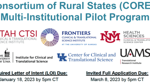 Image of logos of Consortium of Rural States (CORES) institutions.