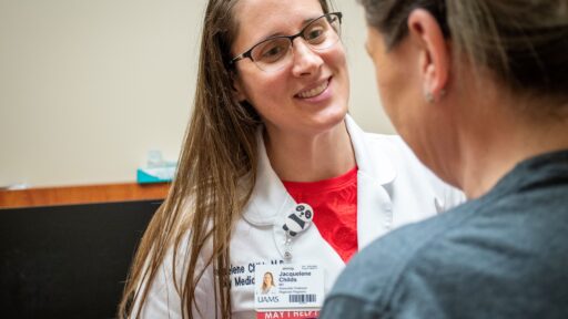 Jacquelene Childs, M.D., will lead research at the UAMS Family Medical Center in El Dorado as part of the national CARE for Health initiative. (Photo by Preston Tolliver)