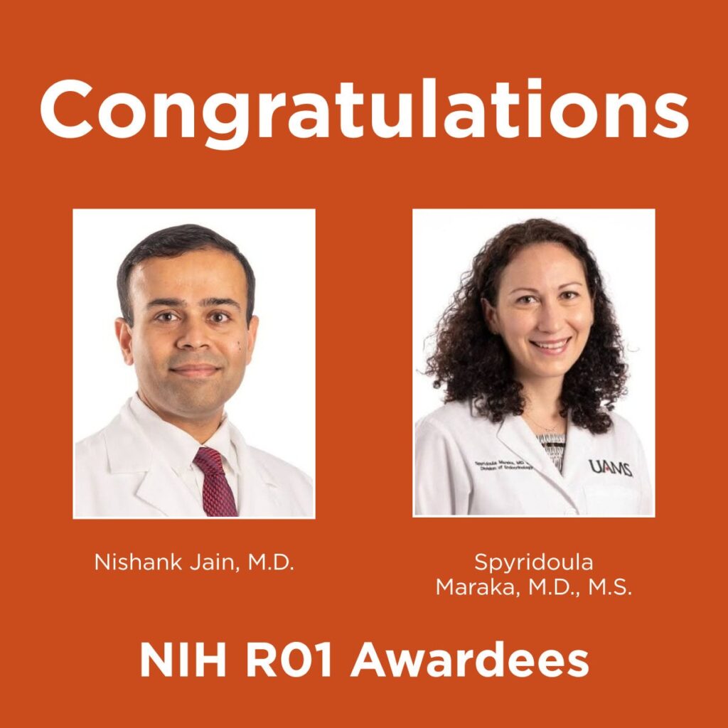 Nishank Jain, M.D., is a man with short dark hair. Spyridoula Maraka is a woman with dark, curly hair.